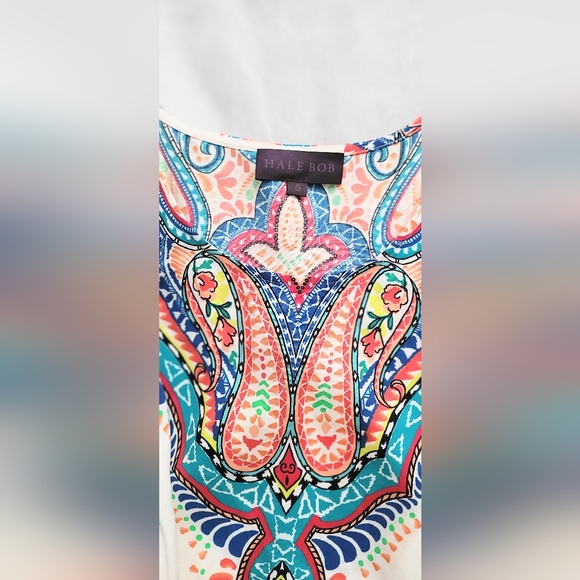 NWOT! Hale Bob 100% Viscose Women's Cold Shoulder Dress Size Small - Picture 5 of 6